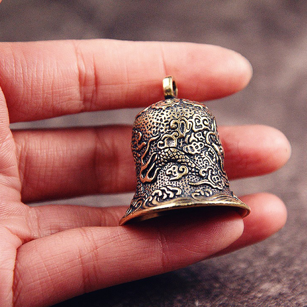New Vintage Brass Bell Carved  - Vintage Collectible Bells review and price
