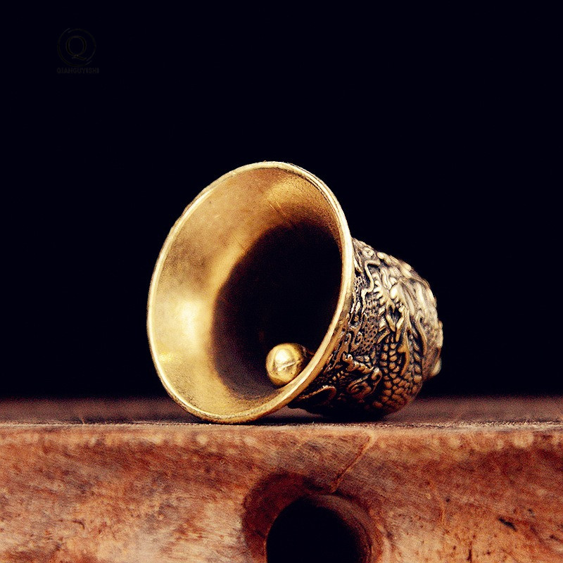 Vintage Brass Bell Carved Drag - Vintage Collectible Bells review and price