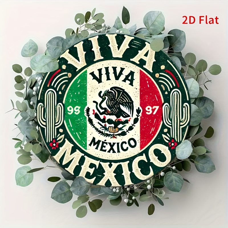 1pc Vintage 'Mexico' Round Met - Vintage Collectible Signs review and price