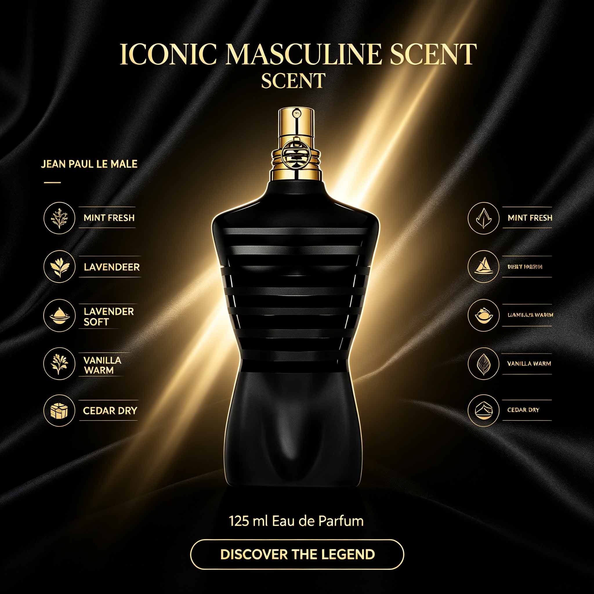 Jean Paul Le Male Men Perfume  - Vintage Collectible Bells review and price