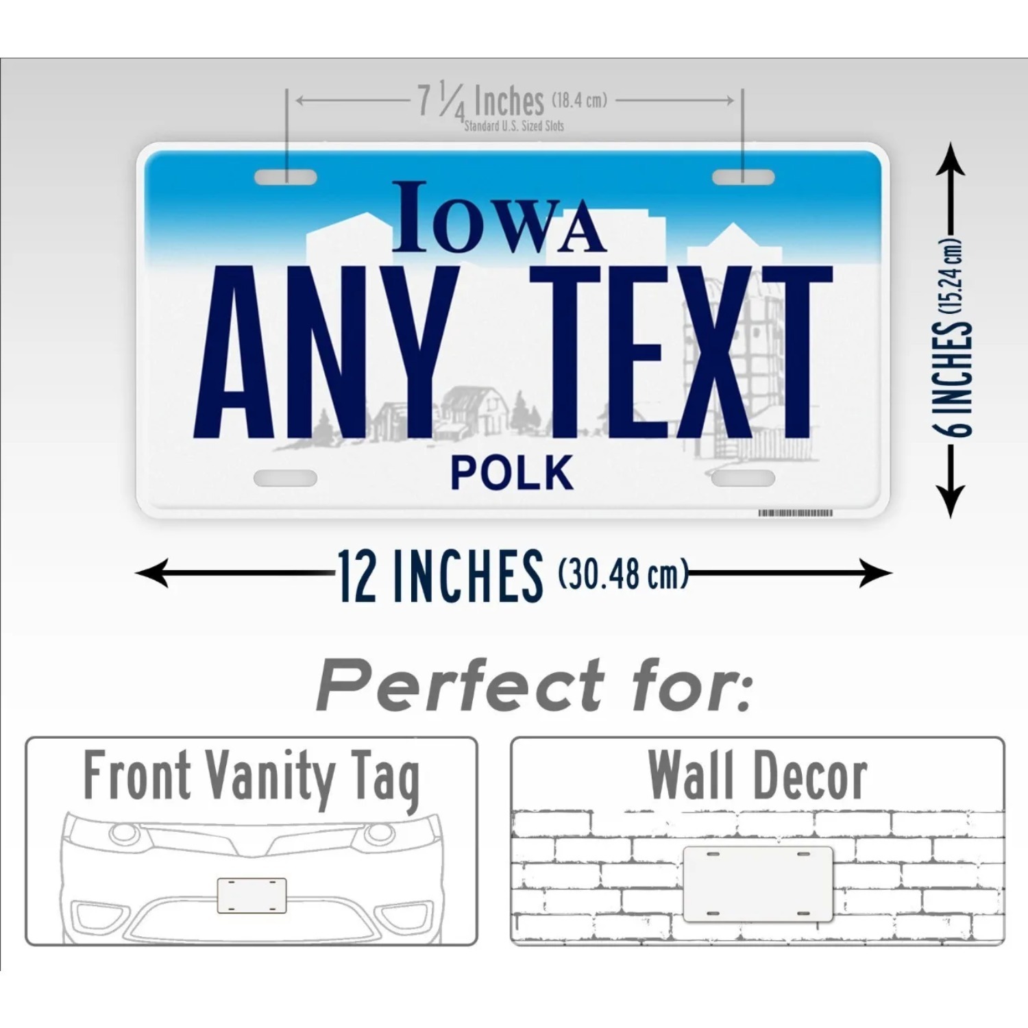Personalized Iowa Vintage Meta - Vintage Collectible Signs review and price
