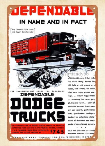 1931  trucks metal tin sign st - Vintage Collectibles Store review and price