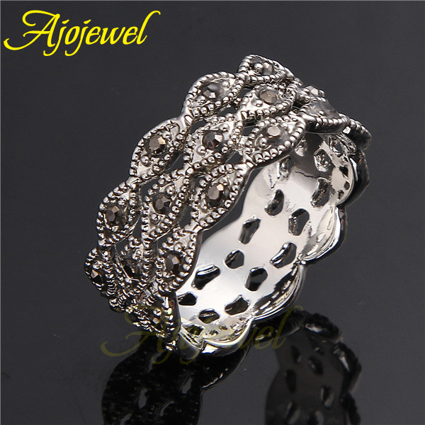 Ajojewel 3 Layer Rhinestone Ri - Vintage Collectible Items review and price