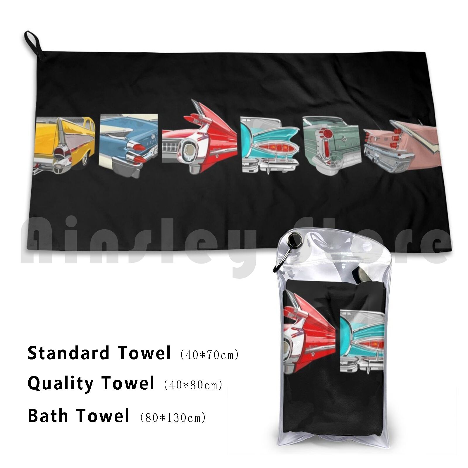Car Show Custom Towel Bath Tow - Vintage Collectible Show review and price