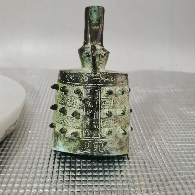 Vintage Green Rust Metal Chime - Vintage Collectible Bells review and price