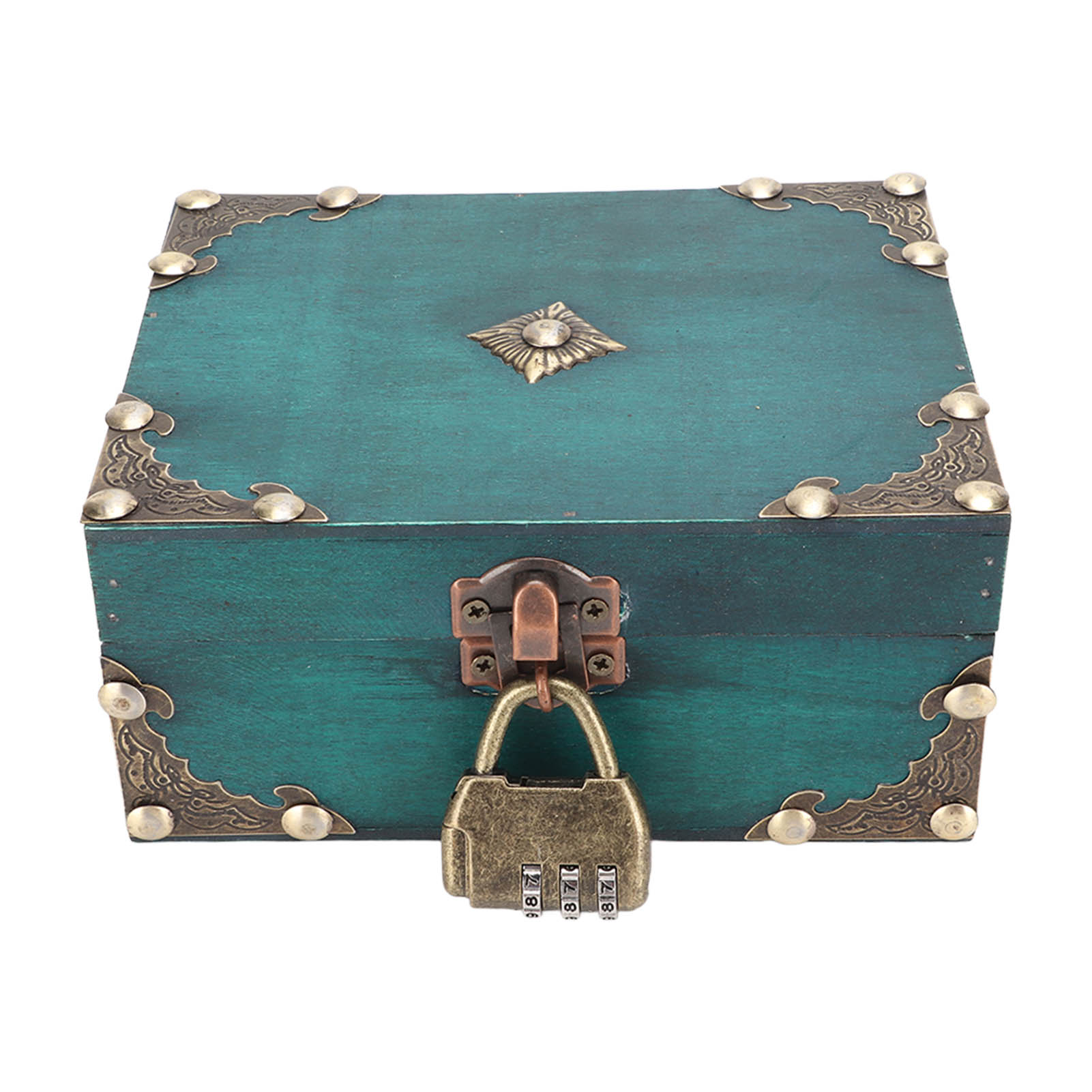 Wooden Jewelry Storage Case wi - Vintage Collectible Items review and price
