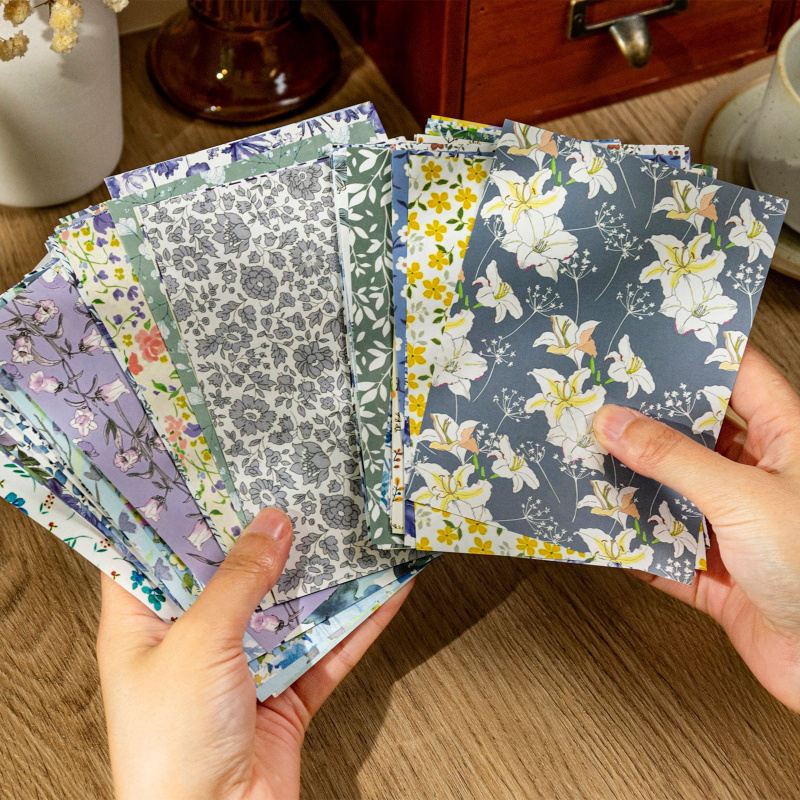 100-Sheet Retro Floral Ditsy P - Vintage Collectible Magazines review and price