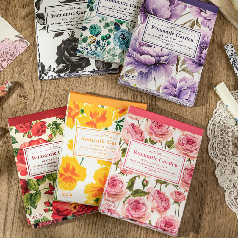 100-Sheet Retro Floral Ditsy P - Vintage Collectible Magazines review and price