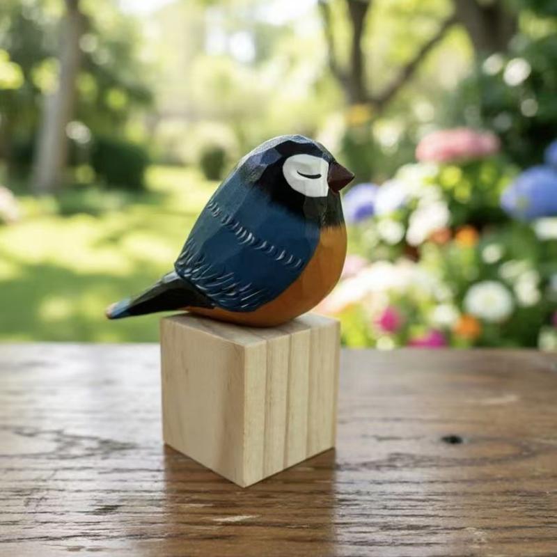 Kawaii Hand Carved Wooden Bird - Vintage Collectibles Store review and price