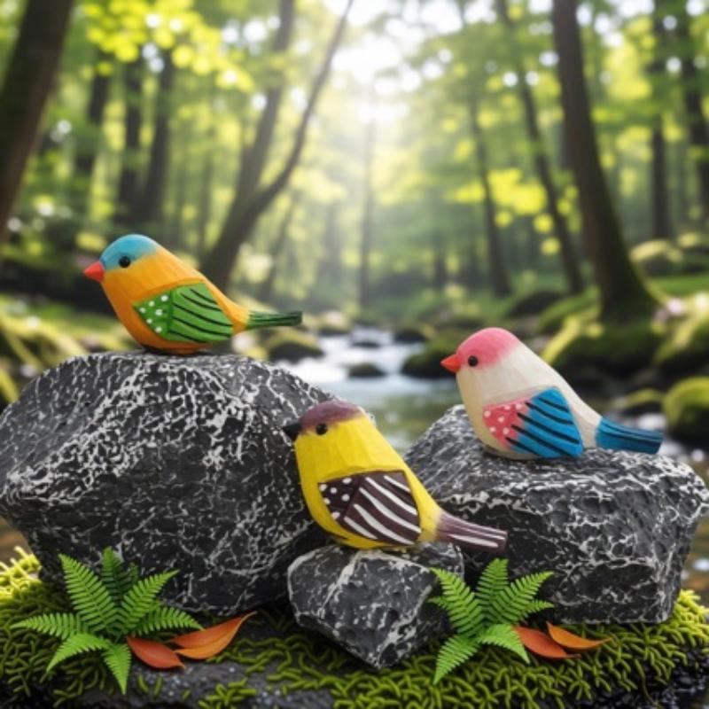Kawaii Hand Carved Wooden Bird - Vintage Collectibles Store review and price