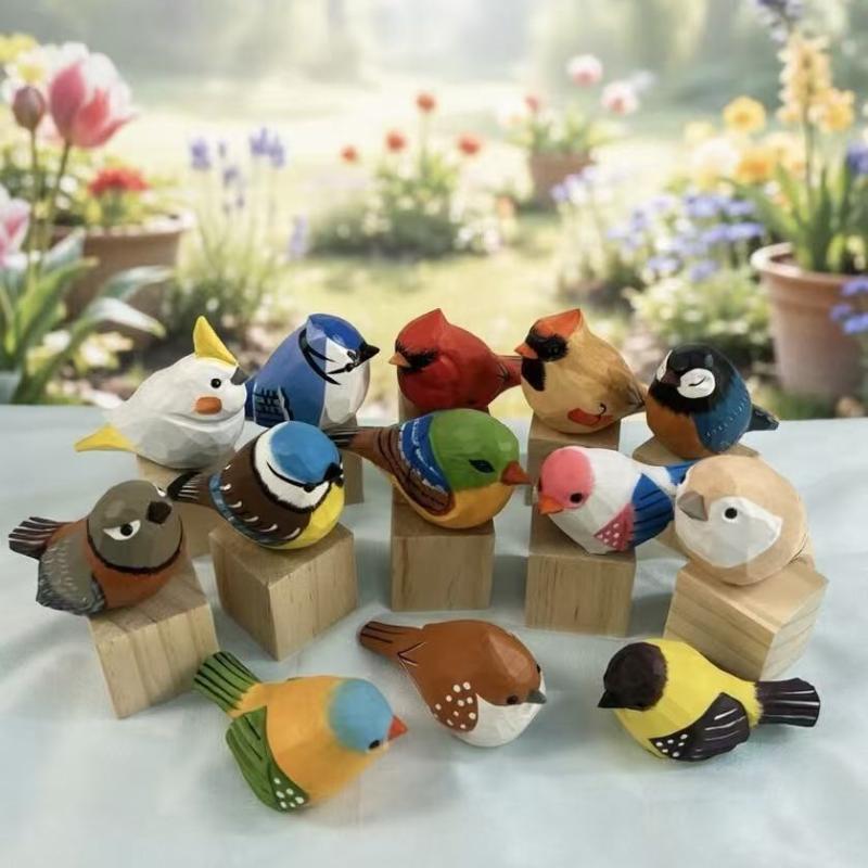 Kawaii Hand Carved Wooden Bird - Vintage Collectibles Store review and price