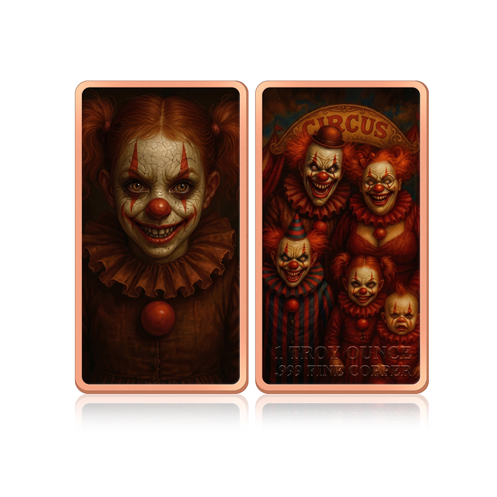 1 oz Copper Coin 6Pcs Horror C - Vintage Collectible Clowns review and price