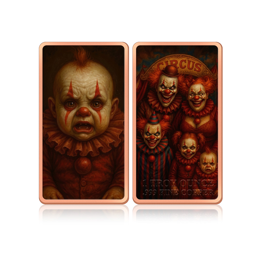 1 oz Copper Coin 6Pcs Horror C - Vintage Collectible Clowns review and price
