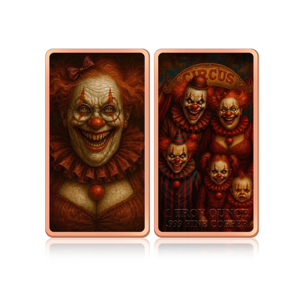 1 oz Copper Coin 6Pcs Horror C - Vintage Collectible Clowns review and price