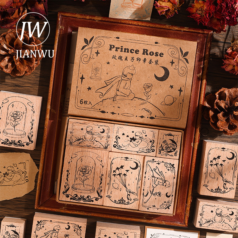 JIANWU 6 Pcs/set Rose Prince S - Vintage Collectible Magazines review and price