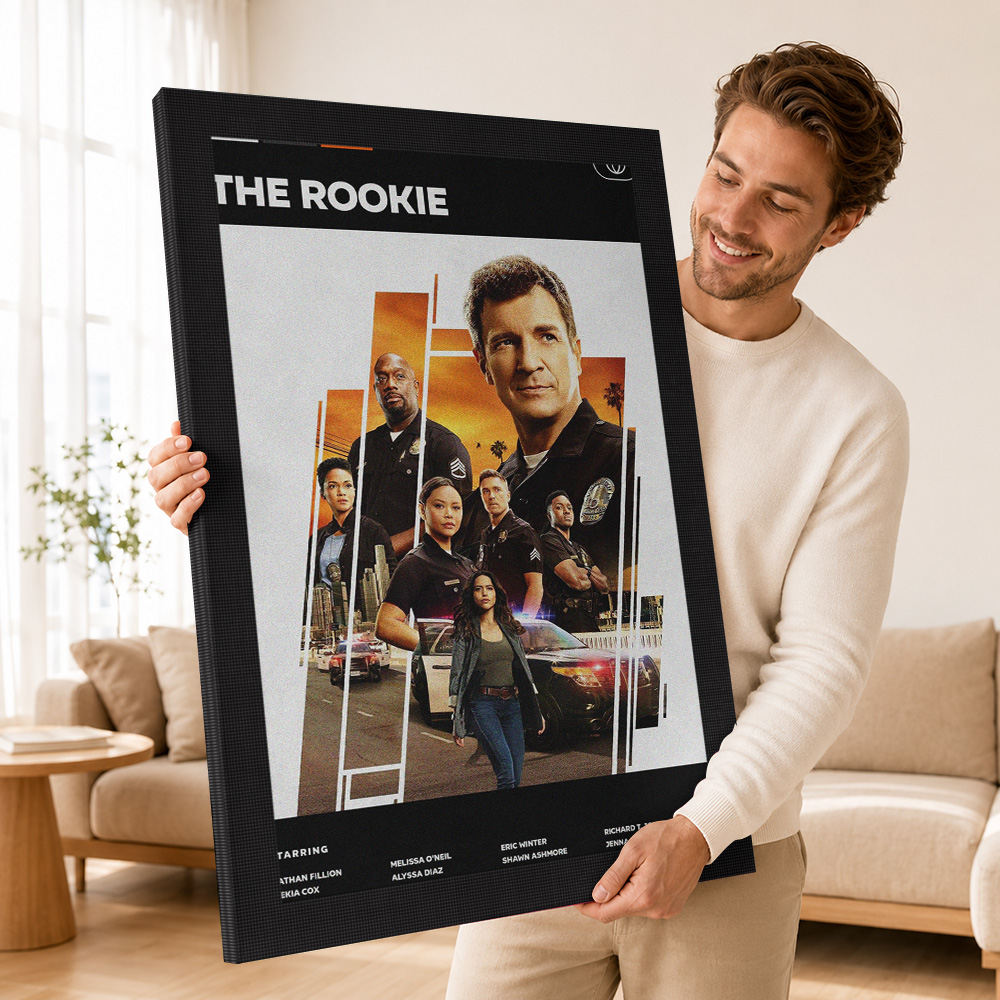 The Rookie TV Show Canvas Pain - Vintage Collectible Show review and price