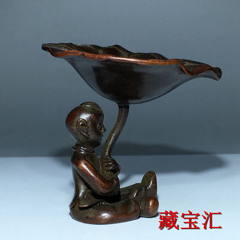 Vintage Antique Lotus Leaf Chi - Vintage Collectible Items review and price