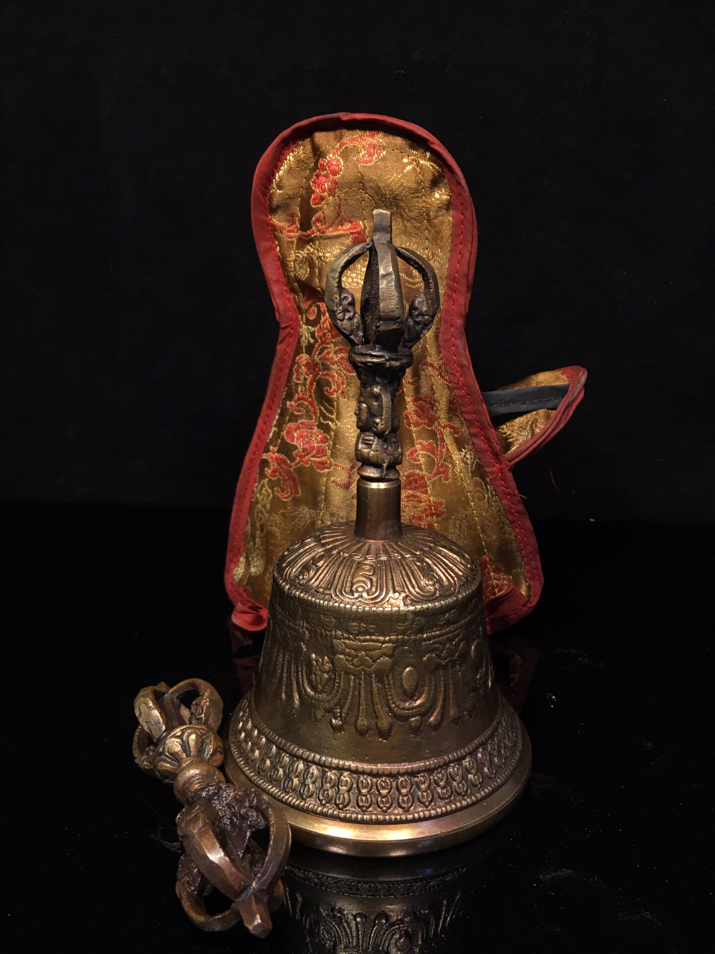 Vintage Pure Brass Vajra Bell  - Vintage Collectible Bells review and price