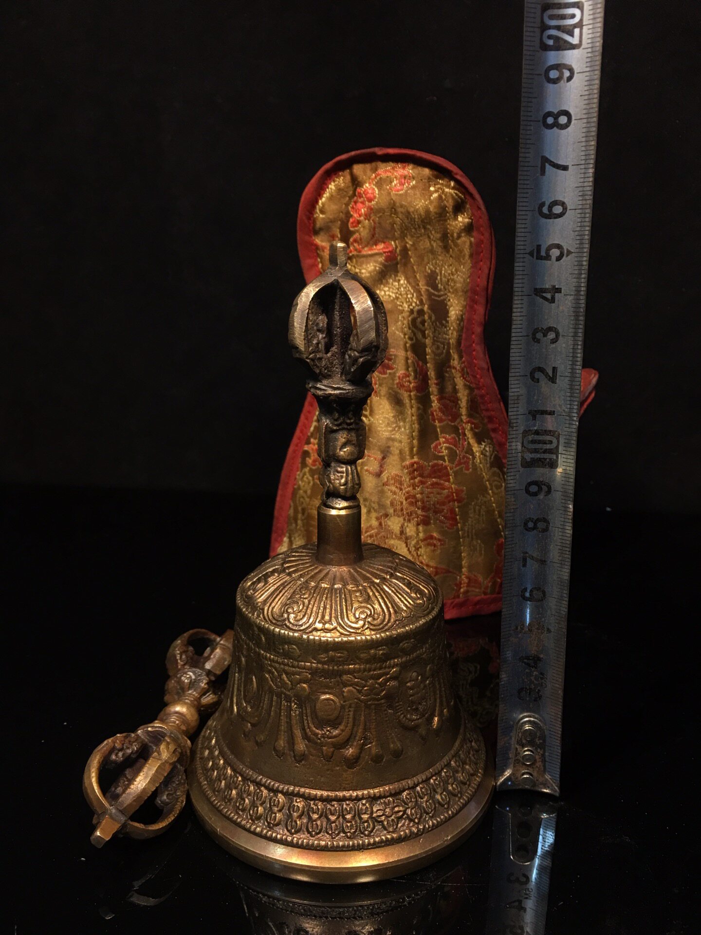 Vintage Pure Brass Vajra Bell  - Vintage Collectible Bells review and price