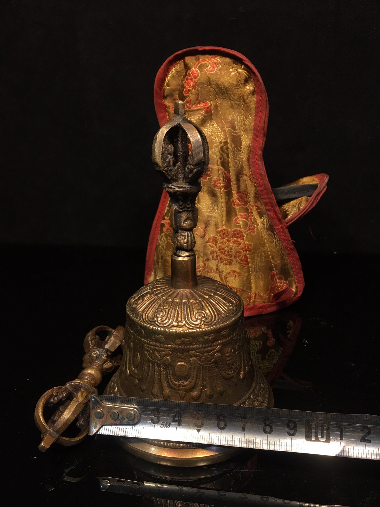 Vintage Pure Brass Vajra Bell  - Vintage Collectible Bells review and price
