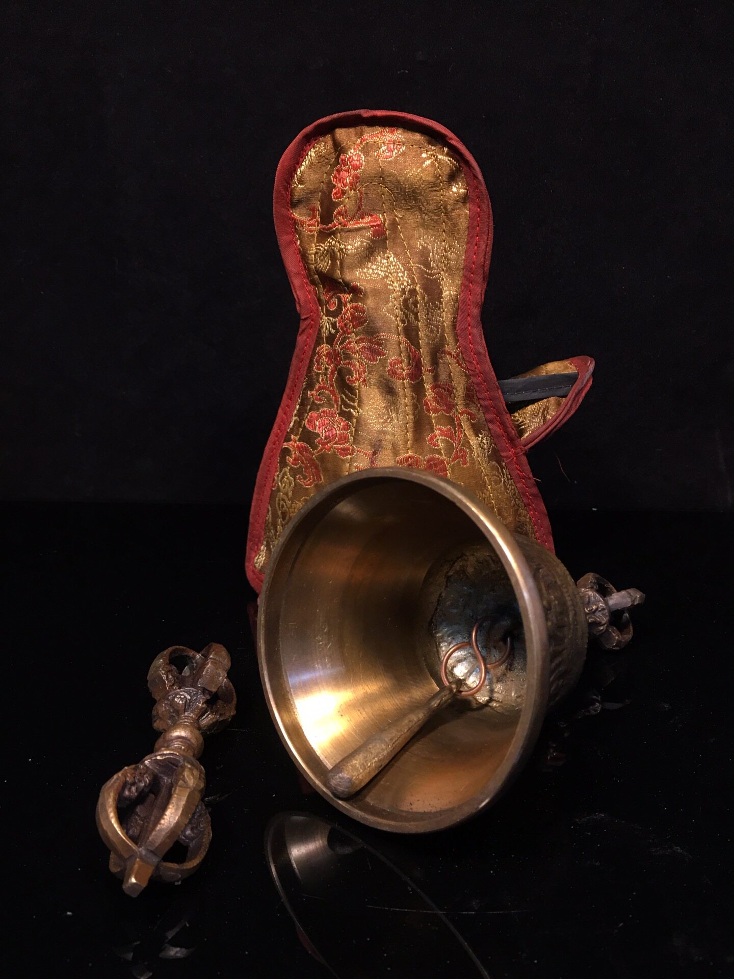 Vintage Pure Brass Vajra Bell  - Vintage Collectible Bells review and price