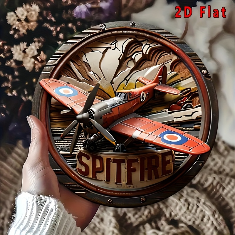 2D Flat - 1pc Vintage Spitfire - Vintage Collectible Signs review and price